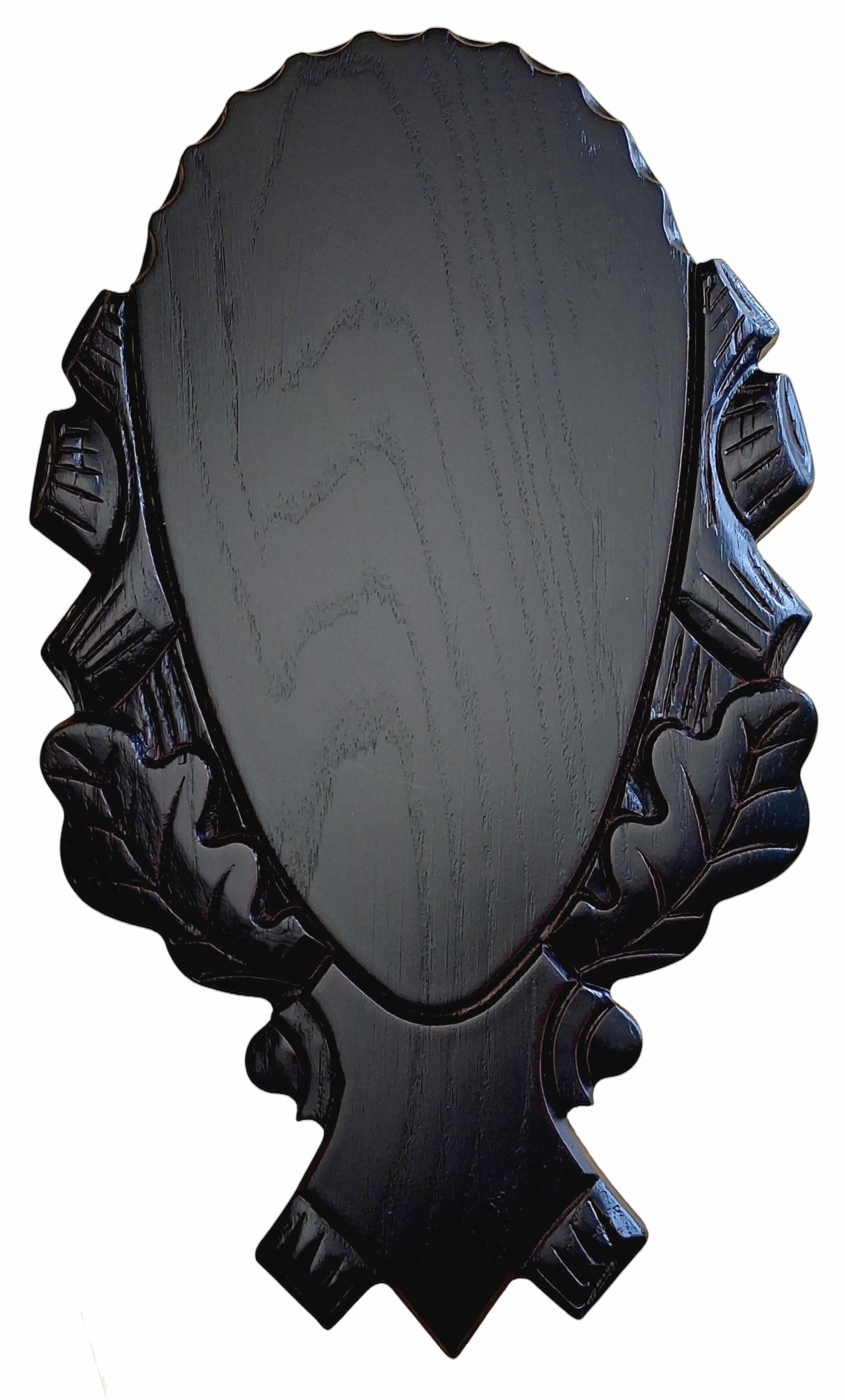 Dubová vyřezávaná deska Koczy pod parohy daniela 007c 29x16 cm