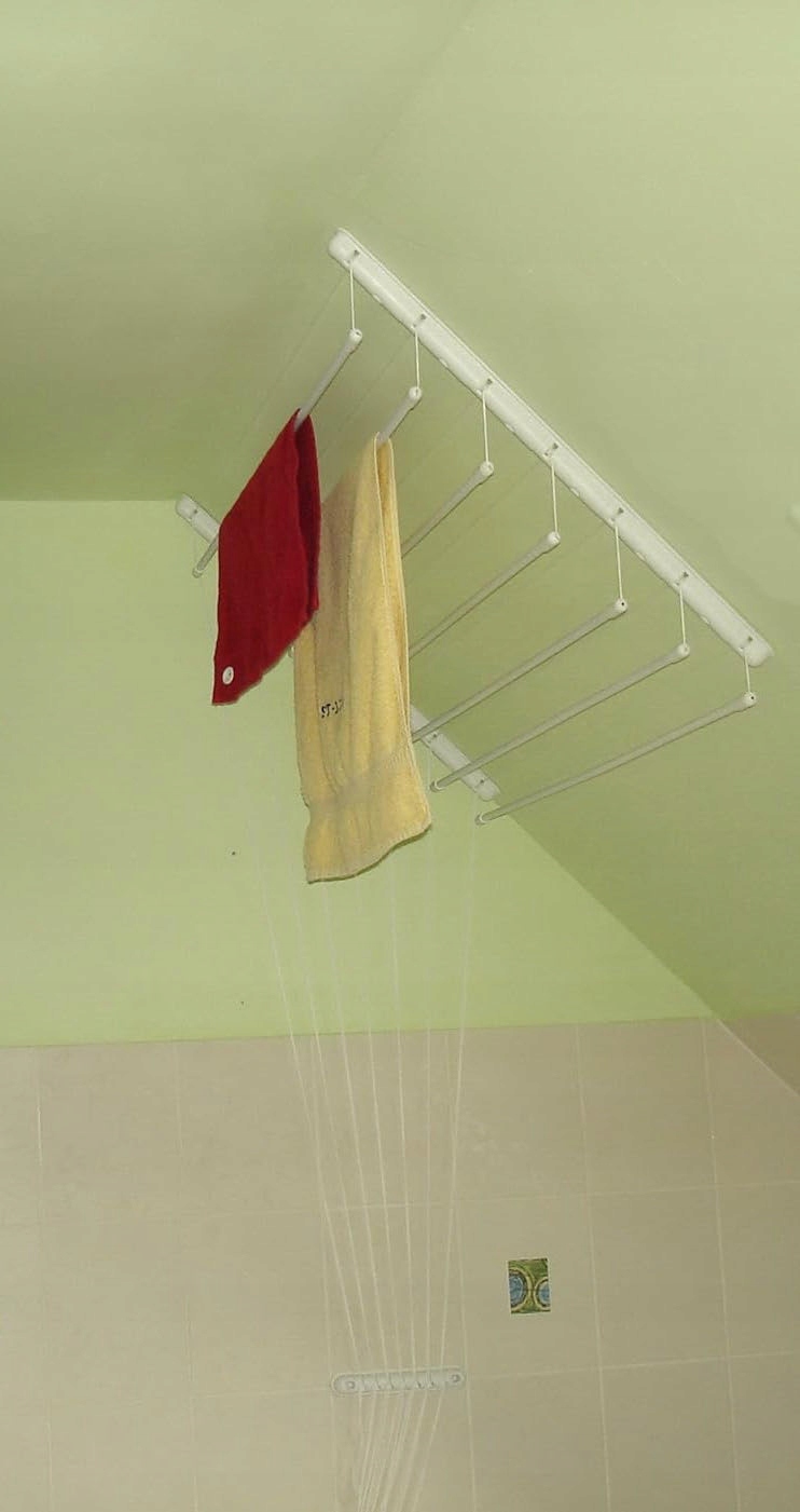 TURPOL - Suszarka sufitowa na pranie - łazienkowa - 7 prętów x 140 cm Marka Turpol