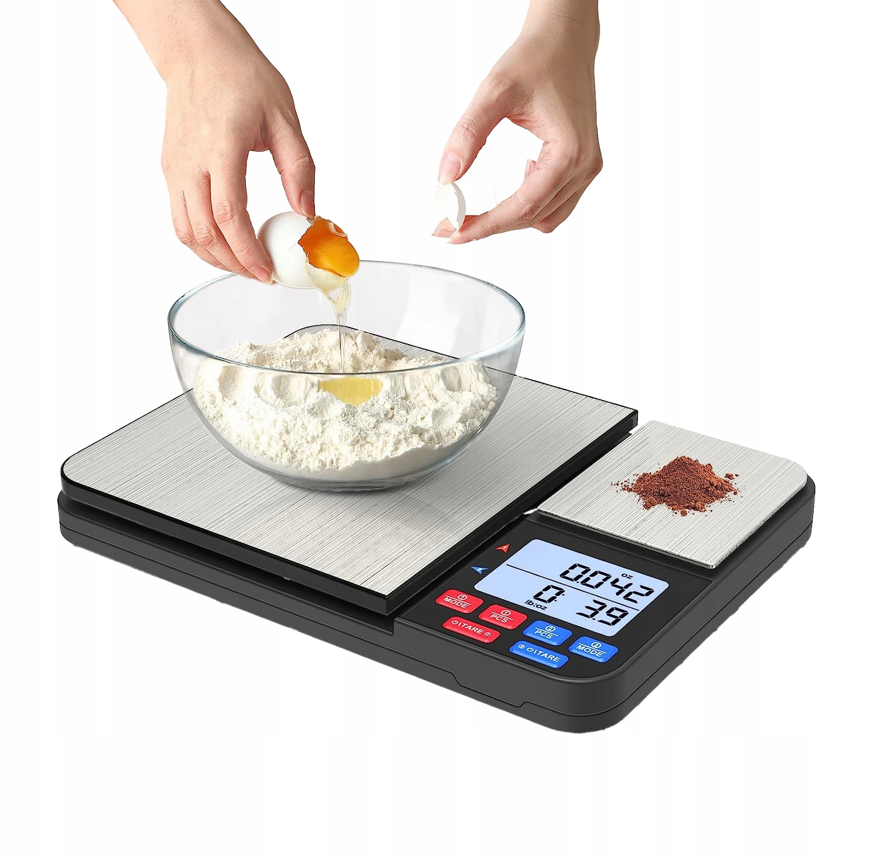 Kuchyňská Váha Klenotnická Elektronická Dvoupásmová 5 Kg 0,1 G 500 G 0,01 G