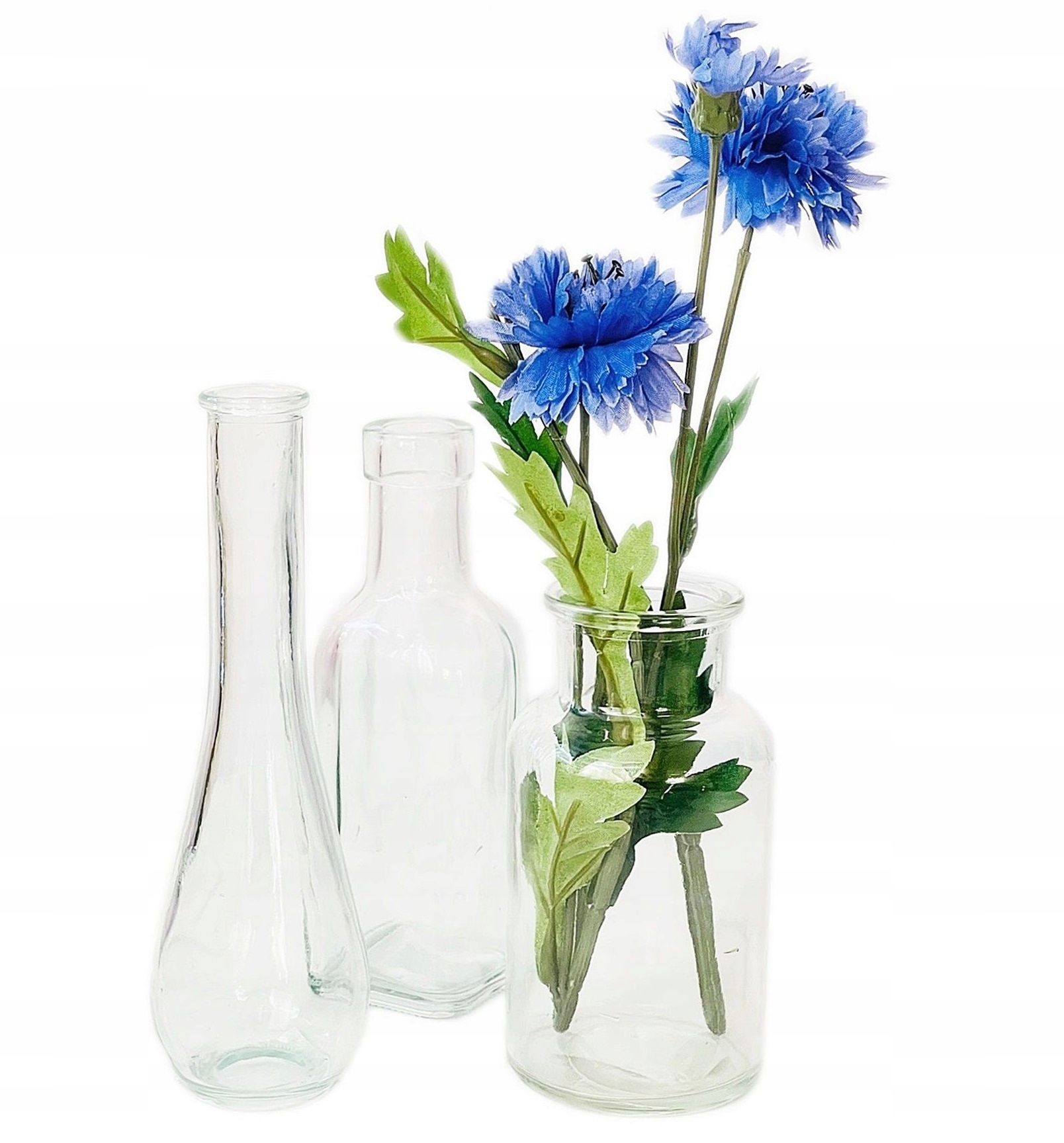 

Zestaw 3 x Wazonik Flakon Szklany Butelka do Diy