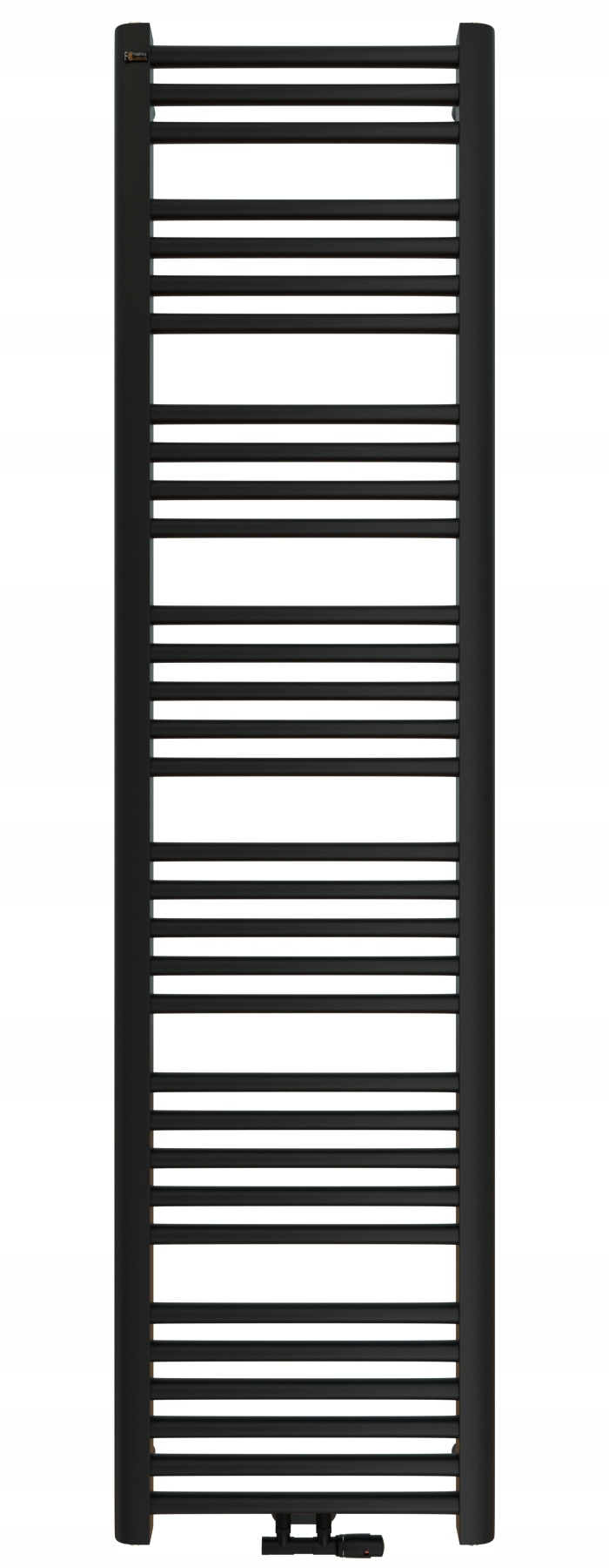 Koupelnový Radiátor Žebřík Černý 50 MM Hugo 160x40 S Polský Výrobce