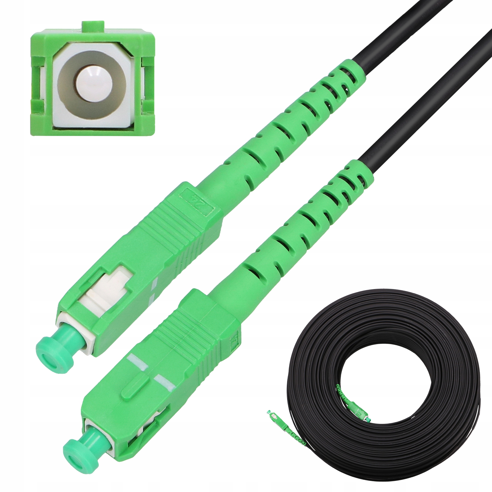 Patchcord światłowodowy Extralink SC/APC-SC/APC Simplex 150m G.657A2