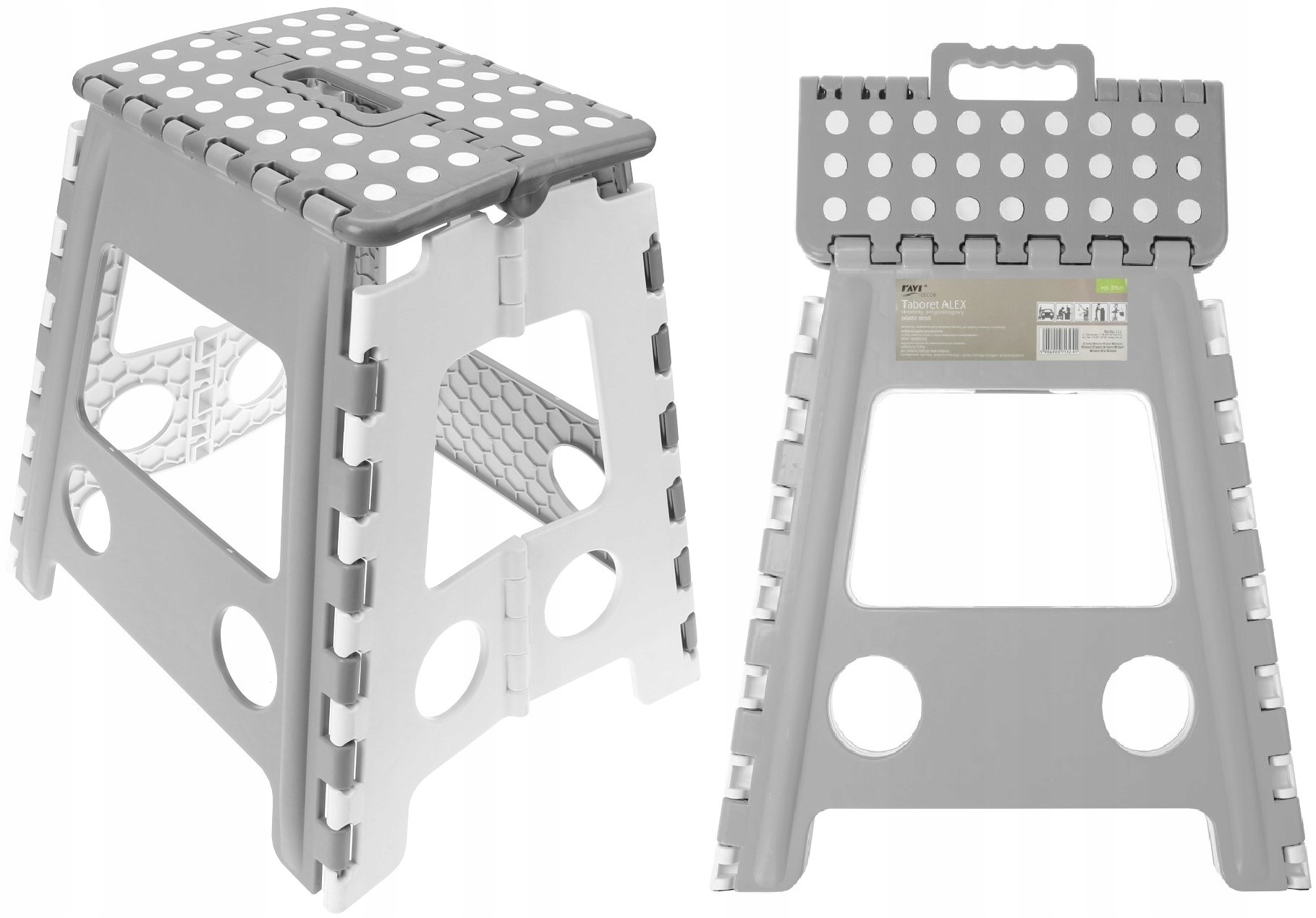 

Stołek Taboret Składany Rozkładany Drabinka 150 Kg