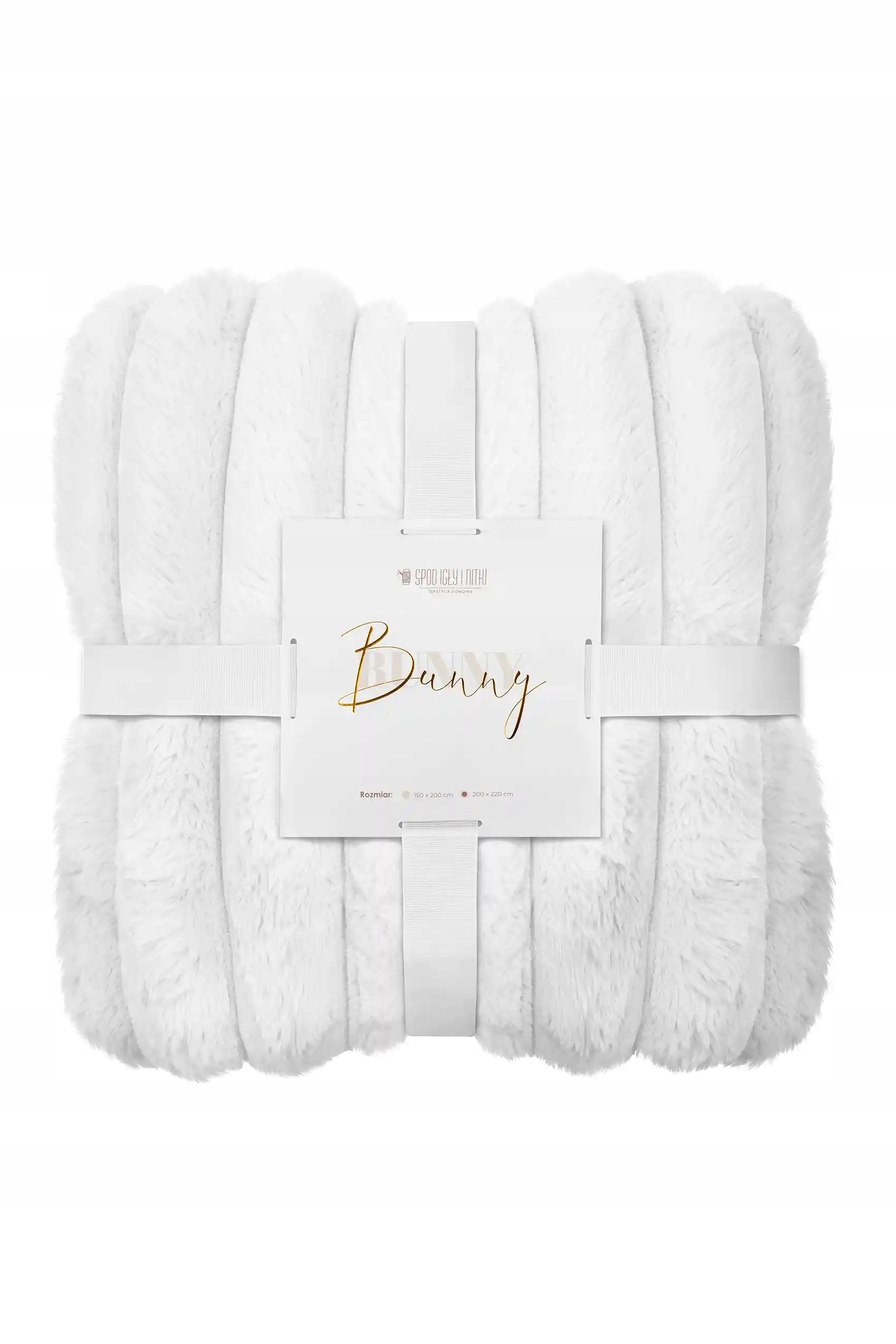 Deka Bunny 200x220 biela Hrubá kožušinová nadýchaná