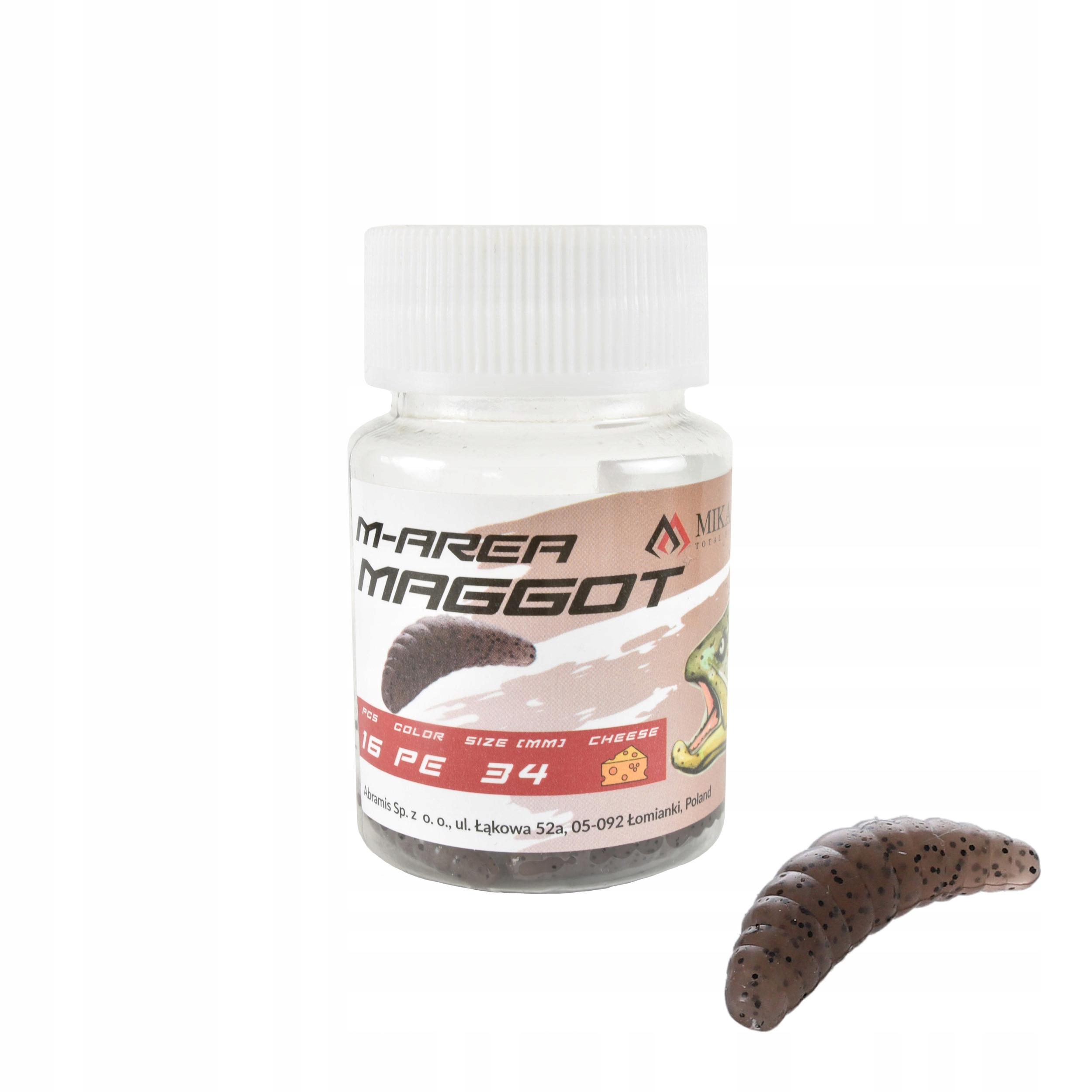 Przynęta larwa robaka Mikado M-Area Maggot 34mm pellet 16szt