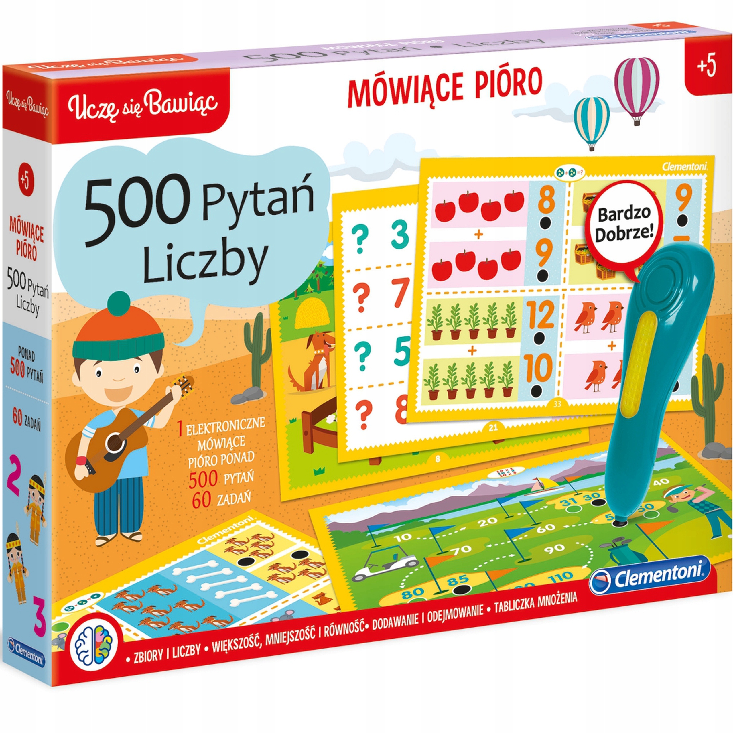 

Clementoni Gra Edukacyjna Mówiące Pióro 500 Pytań