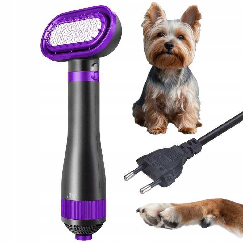 Sušička Kartáč 2v1 Pro Psa Kočku Zvířata Na Srst Vlasů Hřeben