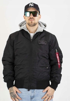 Zimní bunda Alpha Industries MA-1D-Tec 183110 černo-šedá