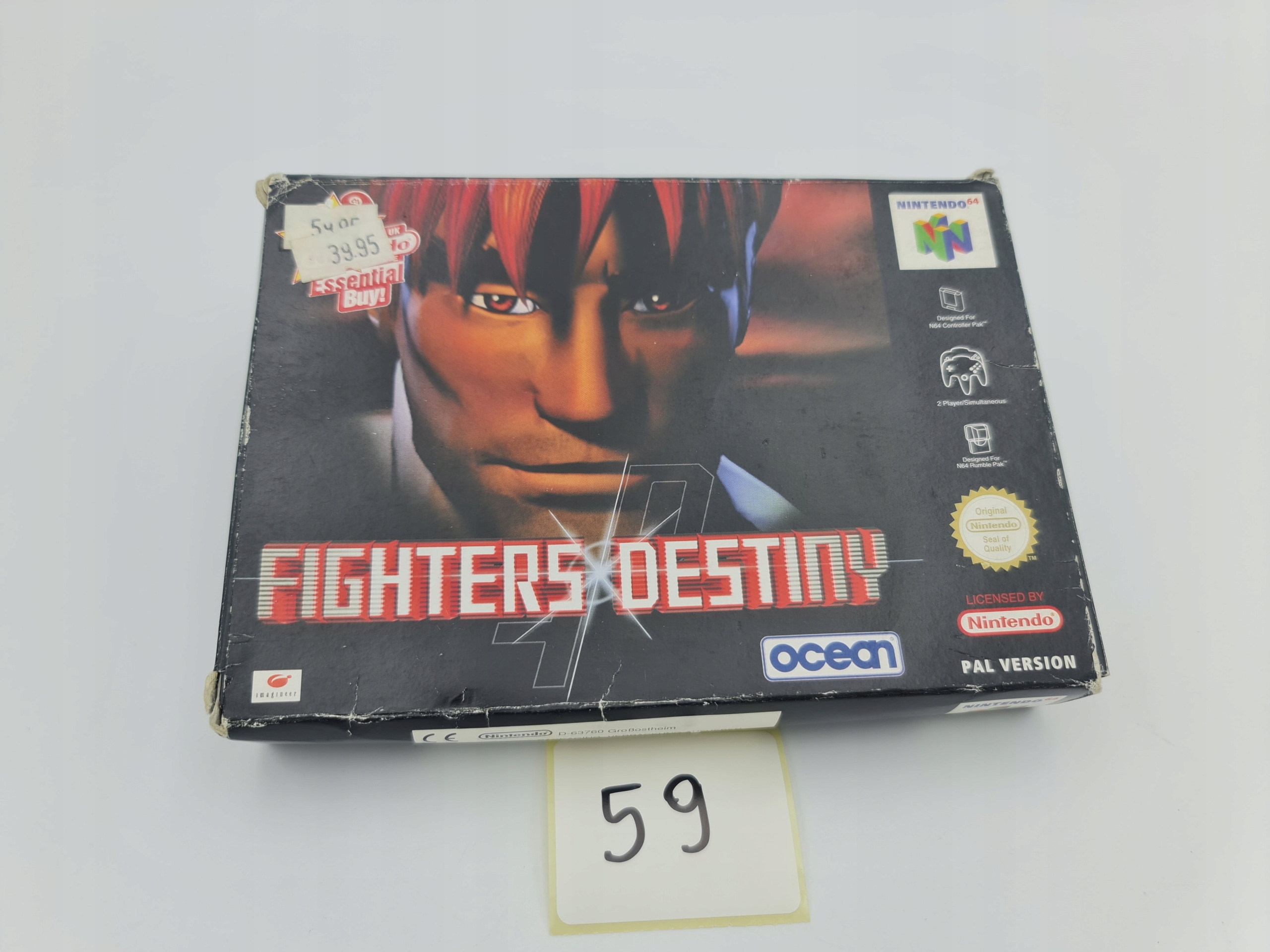 NINTENDO 64 FIGHTERS DESTINY KARTON BOX Producent Nintendo