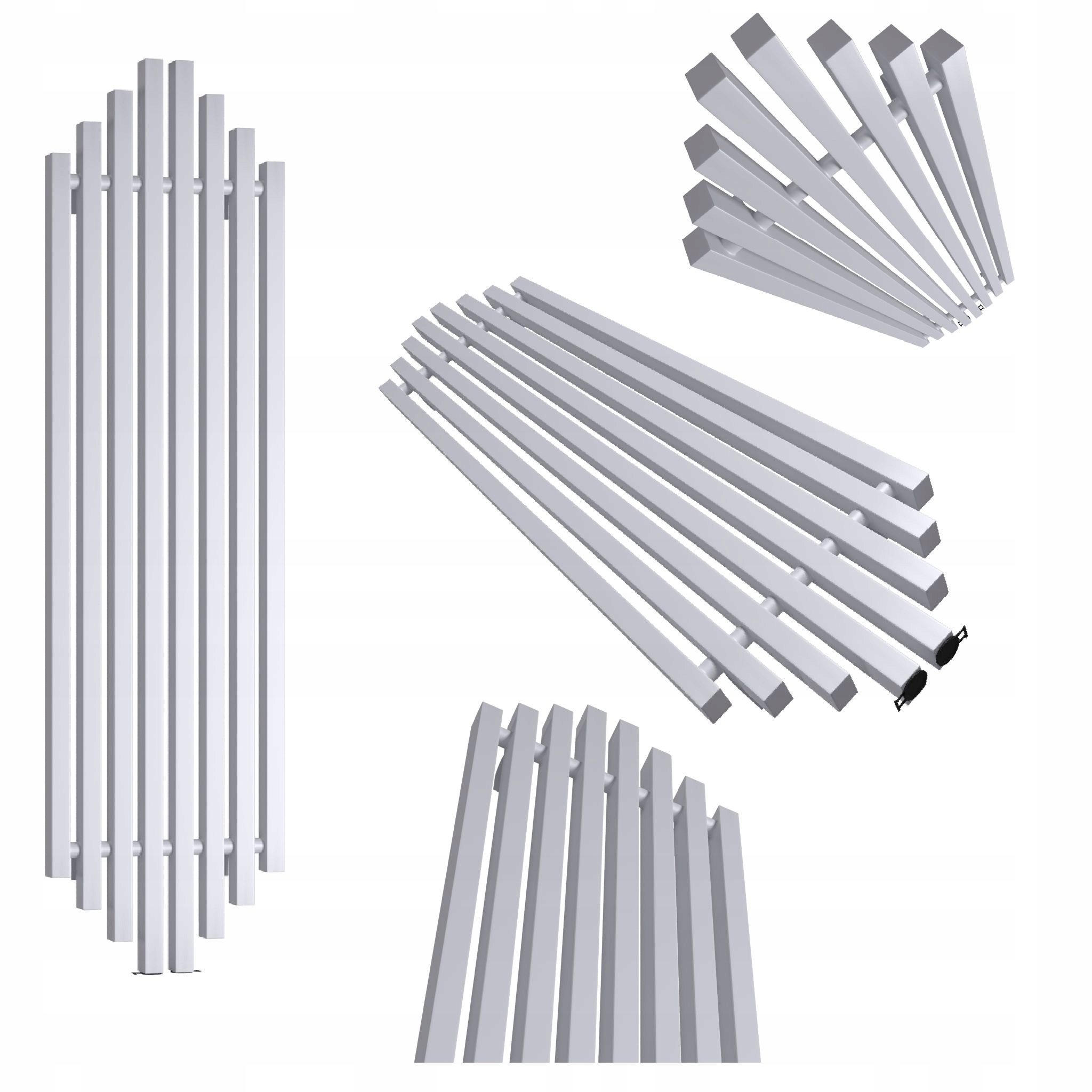 Dekorativní radiátor Bigben 140x38 šedá struktura