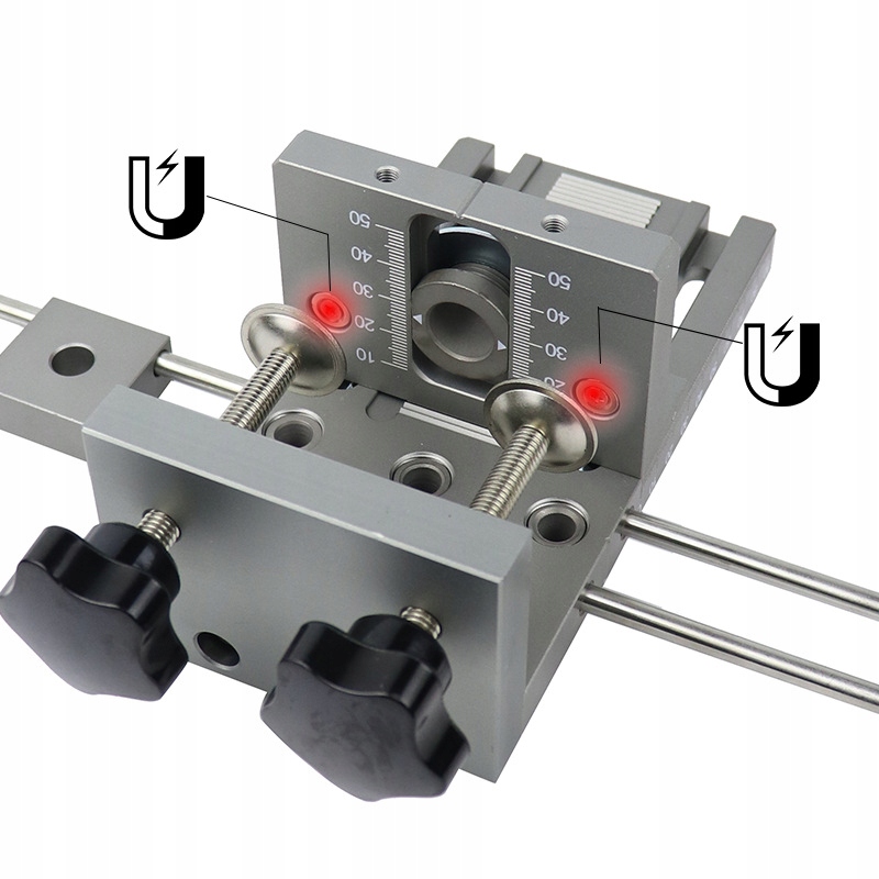 Wzornik Szablon 3w1 do Mimośrodów Niewidocznych Kołkownica Złącze Mimośród Marka bez marki