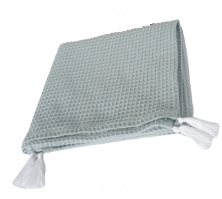 

Kocyk Wafel 100% Bawełna Otulacz 100x75 Mięta