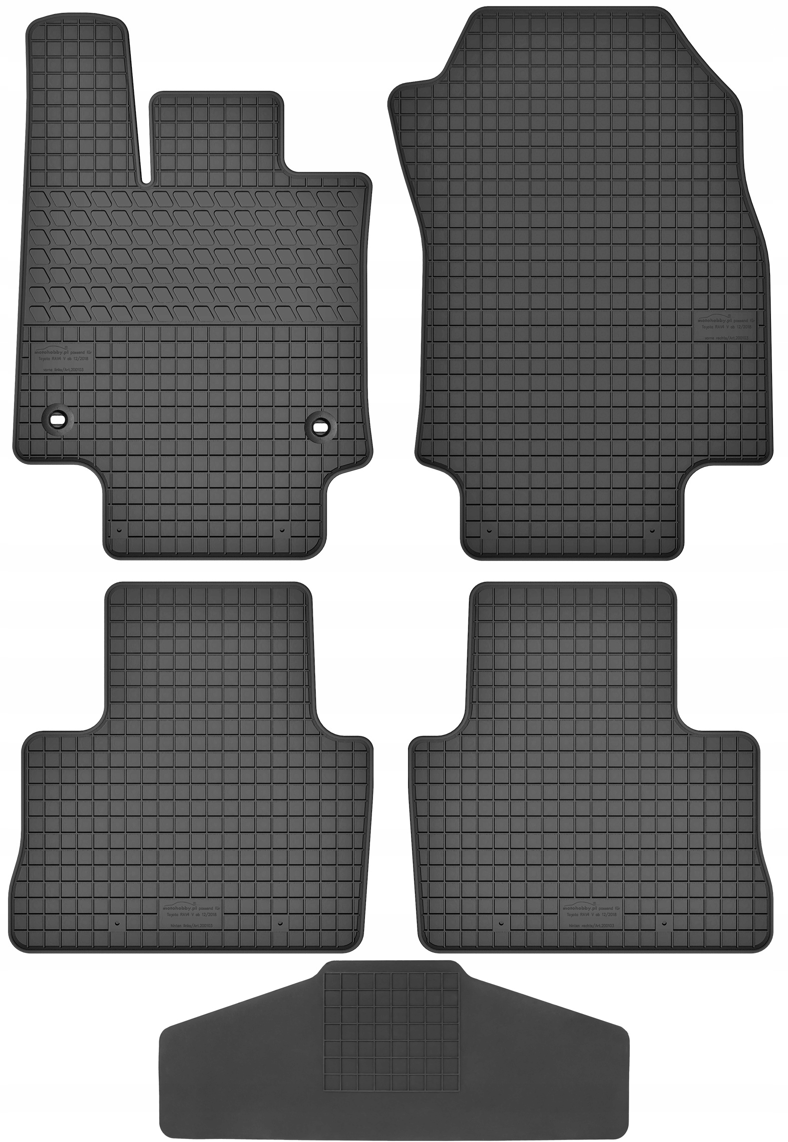 Toyota Rav4 V 2019- Dywaniki z osłoną