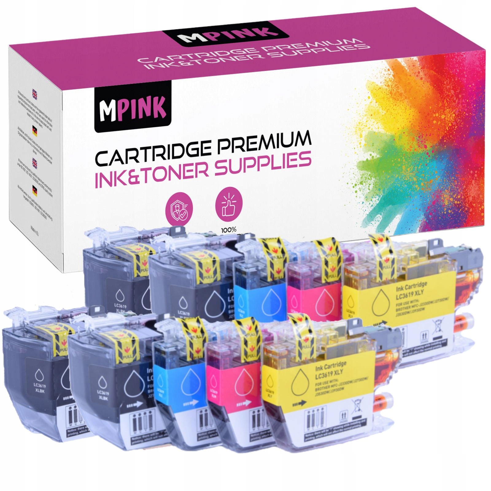 10 Inkoust pro Brother MFC-J2330dw MFC-J3530dw J3930dw MFC-J2330DW Komplet