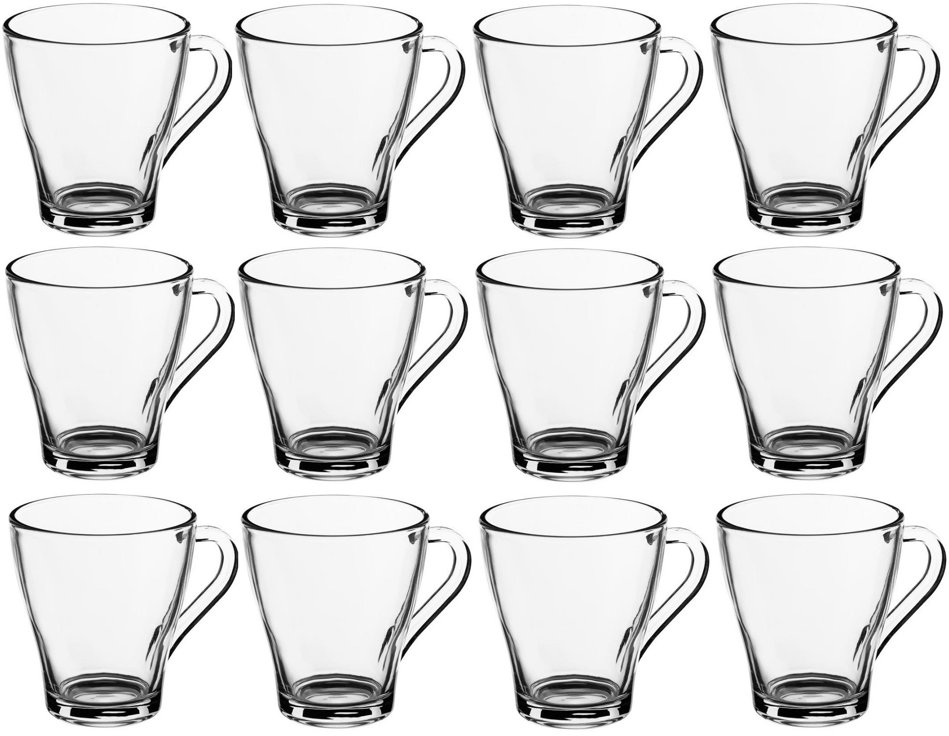 

Szklanki Z Uchem Przezroczyste 250ml Komplet 12szt