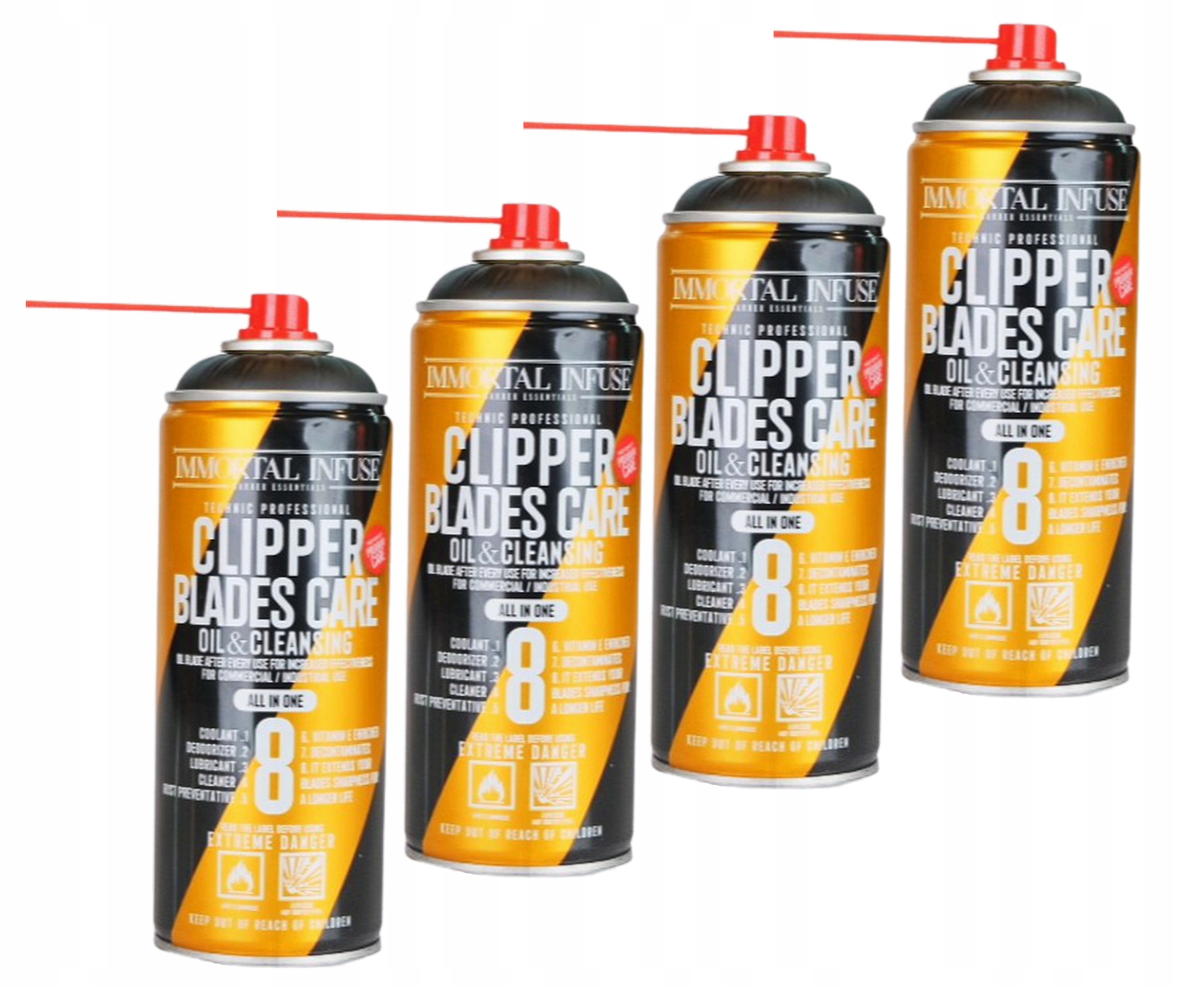 

Immortal Clipper Blades Care spray 8w1 400ml 4-pak