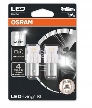 

Żarówki samochodowe Osram P21/5W Białe Led