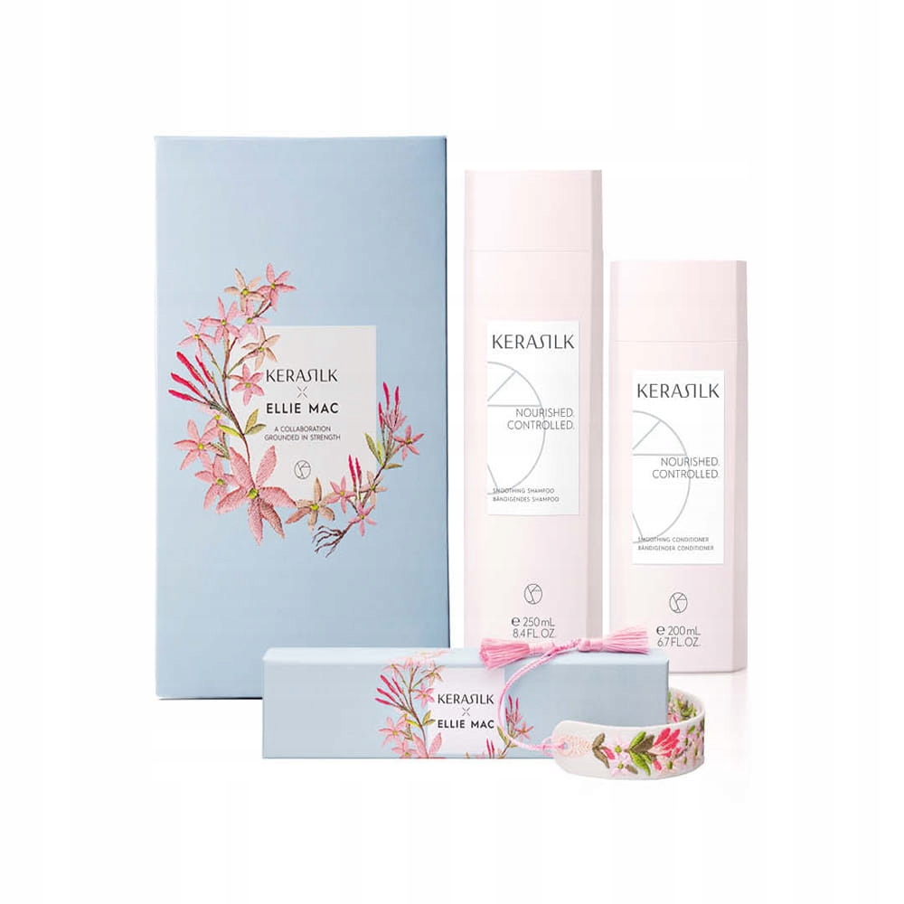 Kerasilk Ellie Mac sada pro vyhlazení krepatých vlasů s náramkem
