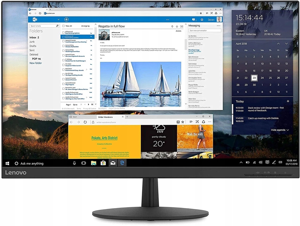 Led monitor Lenovo L27q-30 27" 2560 x 1440 px Ips Pls