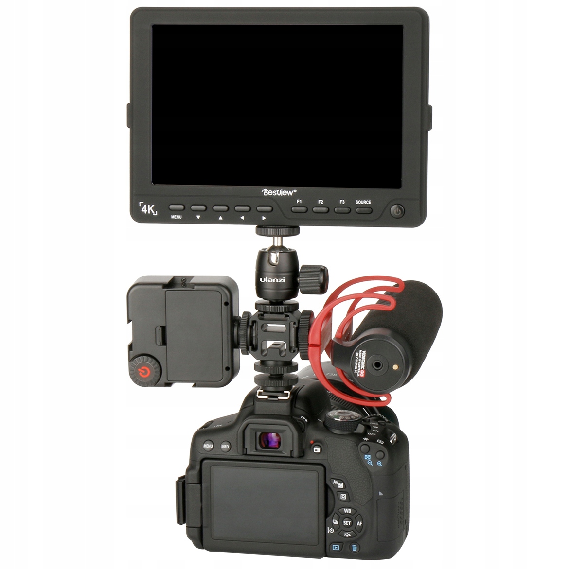 Uchwyt 3x Zimna Stopka na Mikrofon Lampę LED Model PT-3S