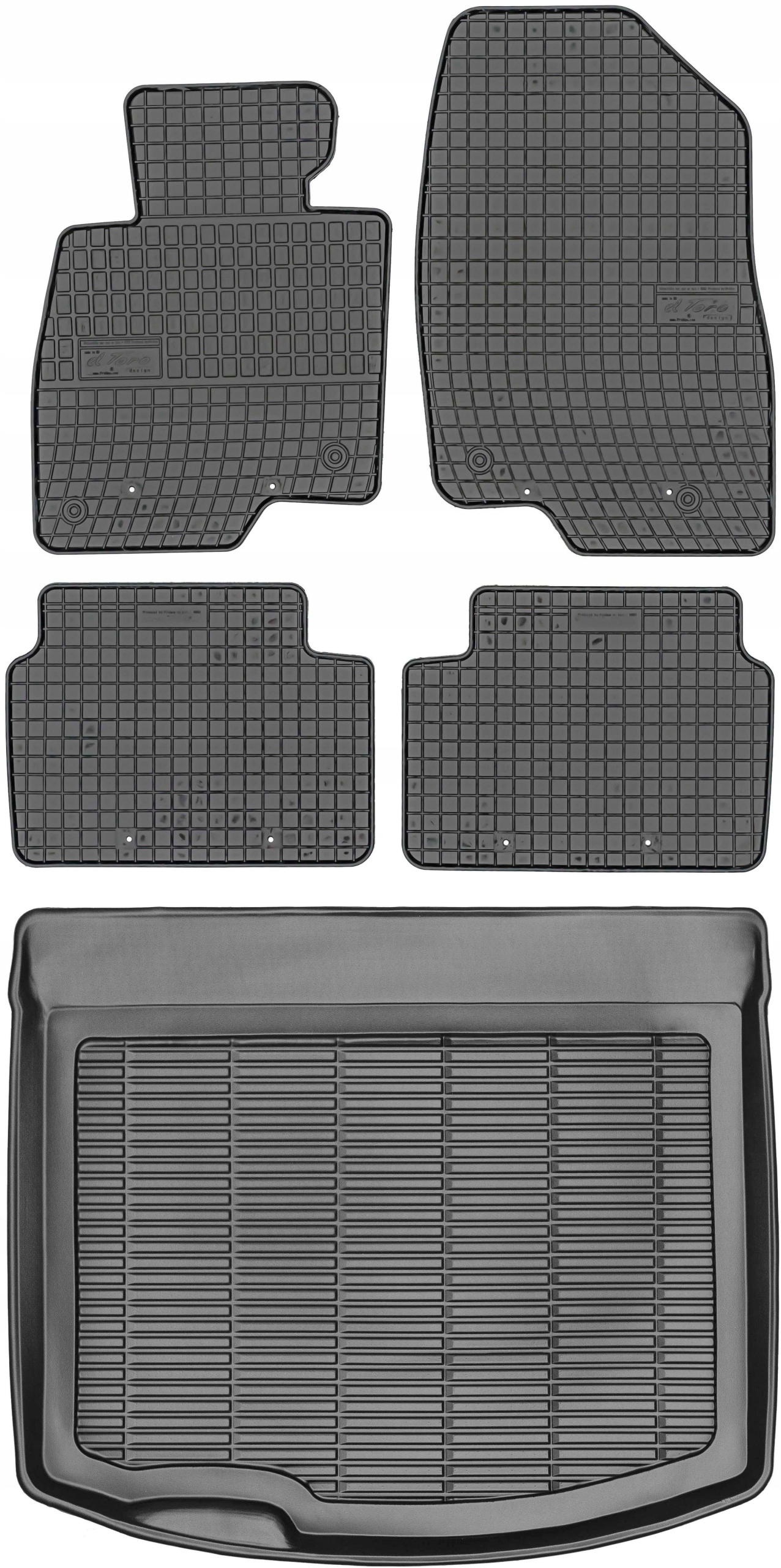 Mazda 3 II Hb 2013-2018 Gumové rohože rohož