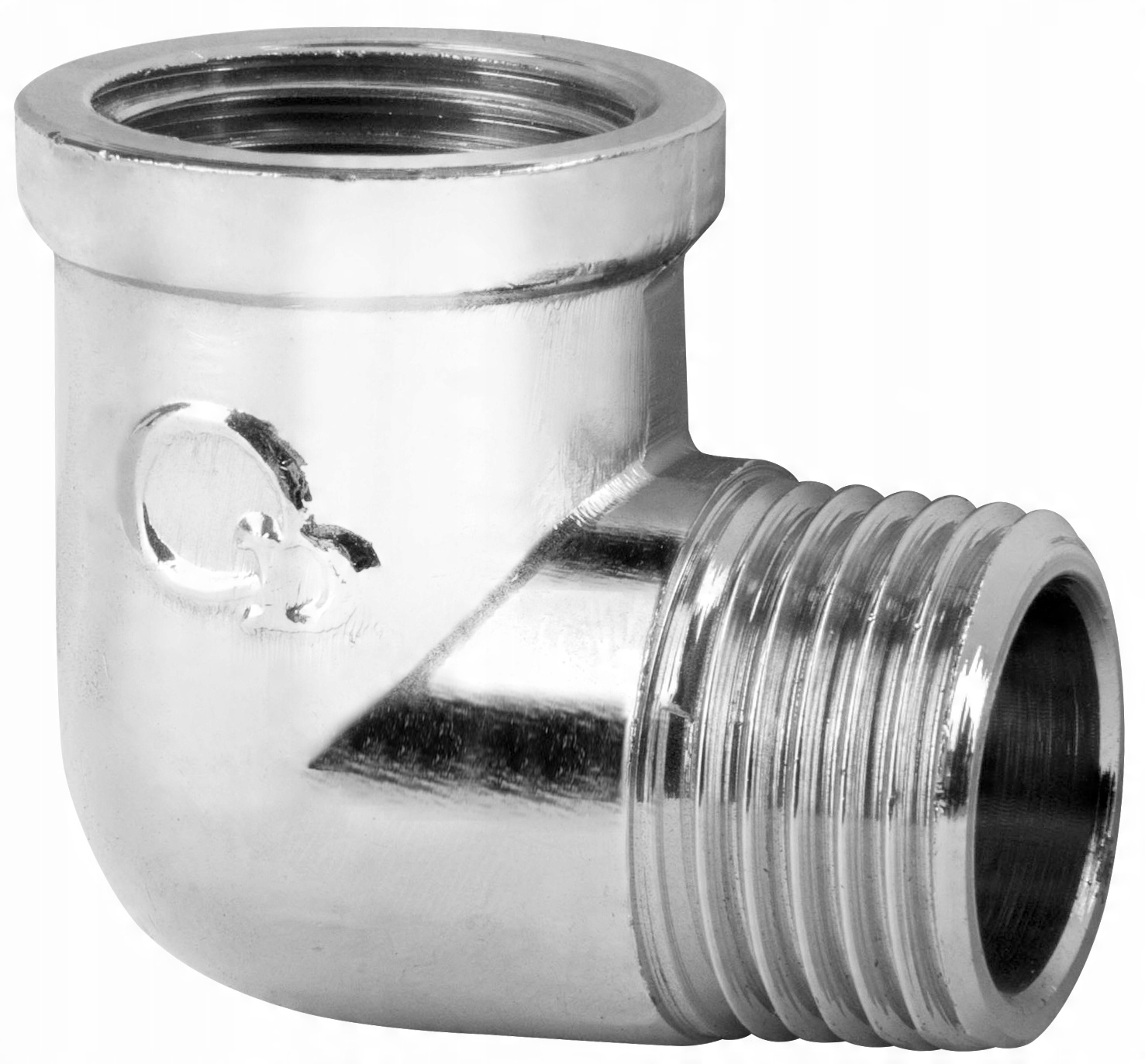 

Kolano Kolanko nyplowe chromowane 3/4" chrom