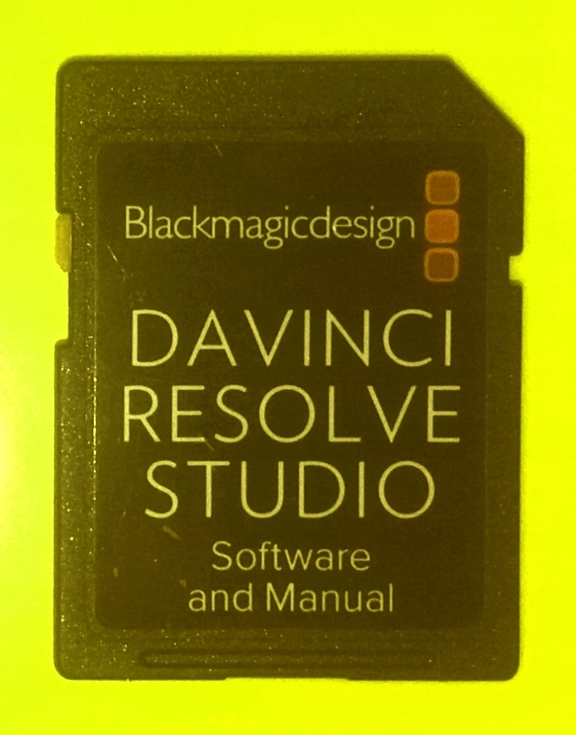 SDHC 16 GB >> DA VINCI RESOLVE STUDIO