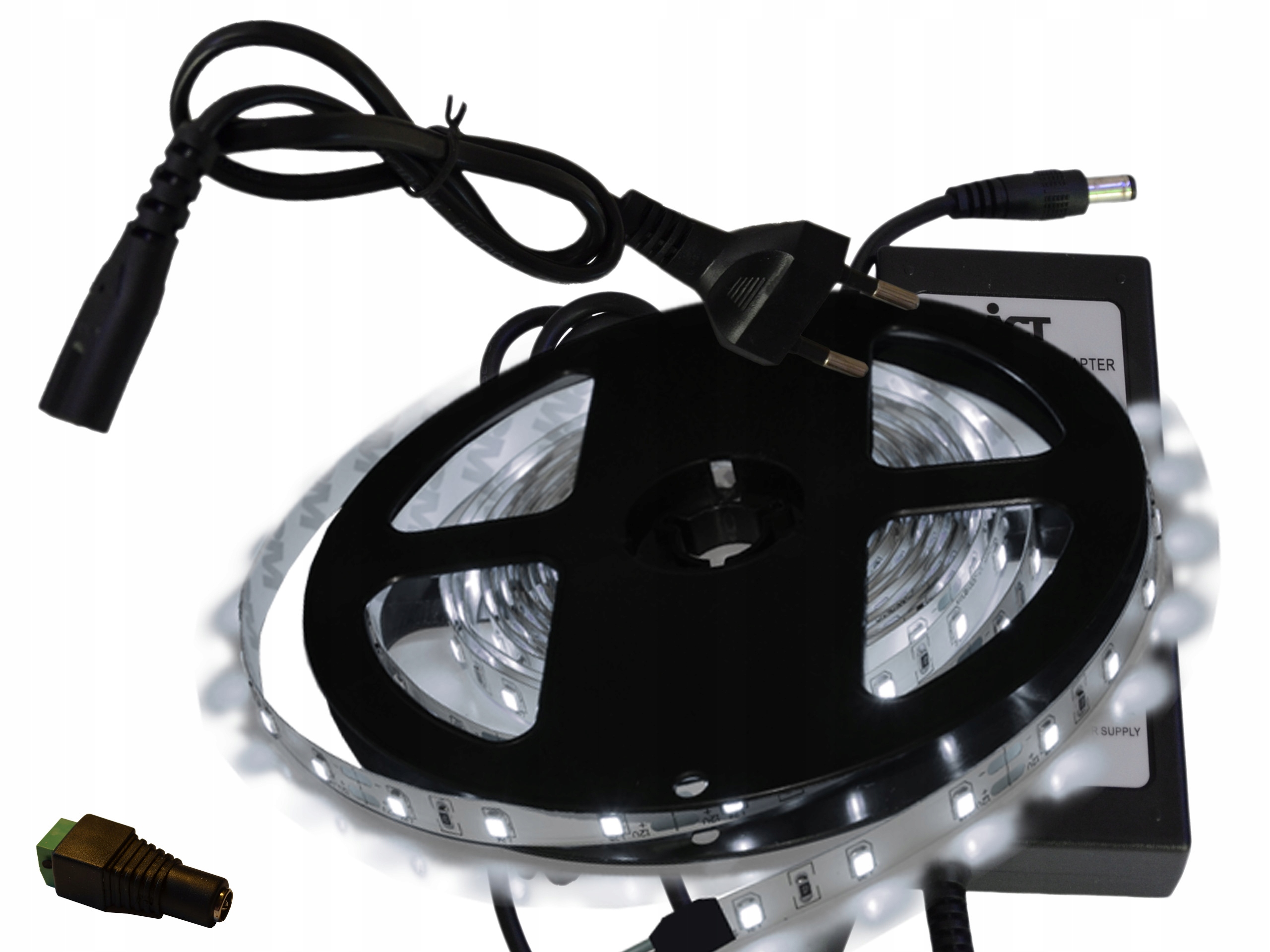 

Zestaw Taśma 2835 300 Led Biała Zasil.gniazdo 6m