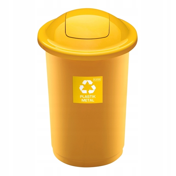 

Kosz 50 L do segregacji śmieci Plastik z klapką