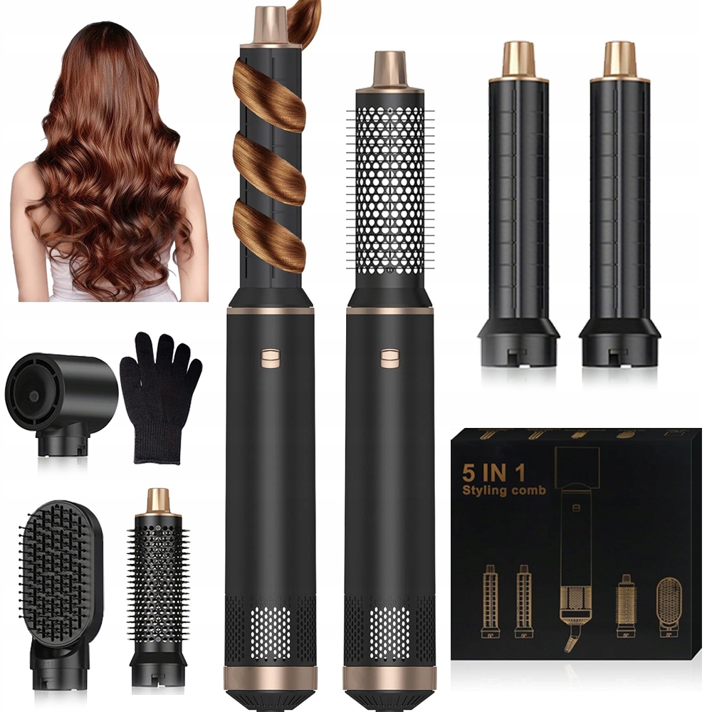 Multifunkční Vysoušeč Vlasů Kulma 5 V 1 Automatická Kulma 1600 W