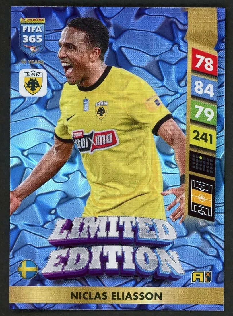 Panini Fifa 365 2025 Limited karta Niclas Eliasson Aek Atény Fc