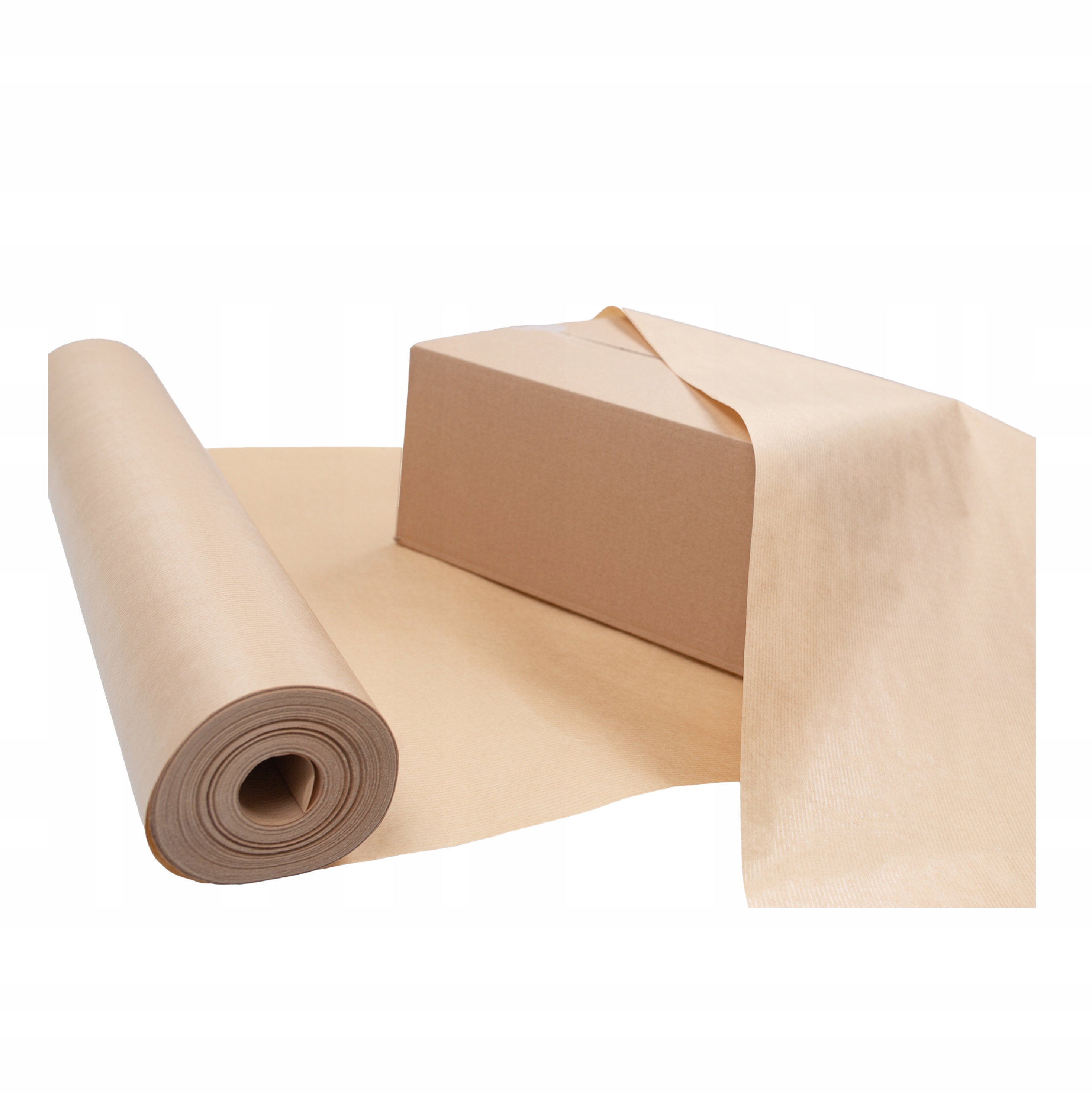 PAPIER do PAKOWANIA Prezentów PRĄŻKOWANY Kraft ECO Rolka 50m 60cm