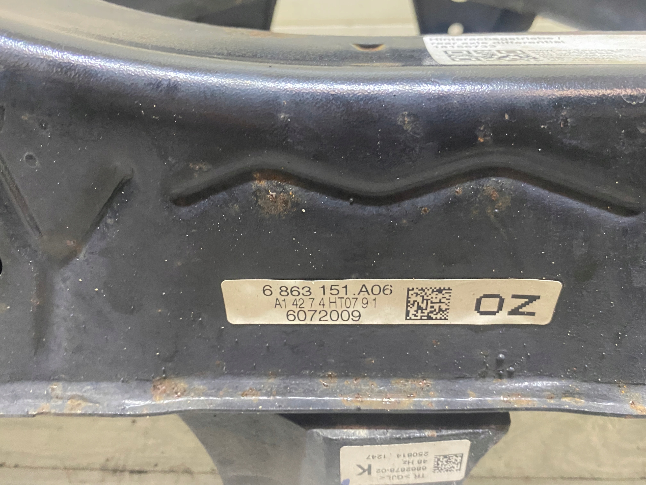 BMW 3 F30 F31 subframe rear subframe 6863151