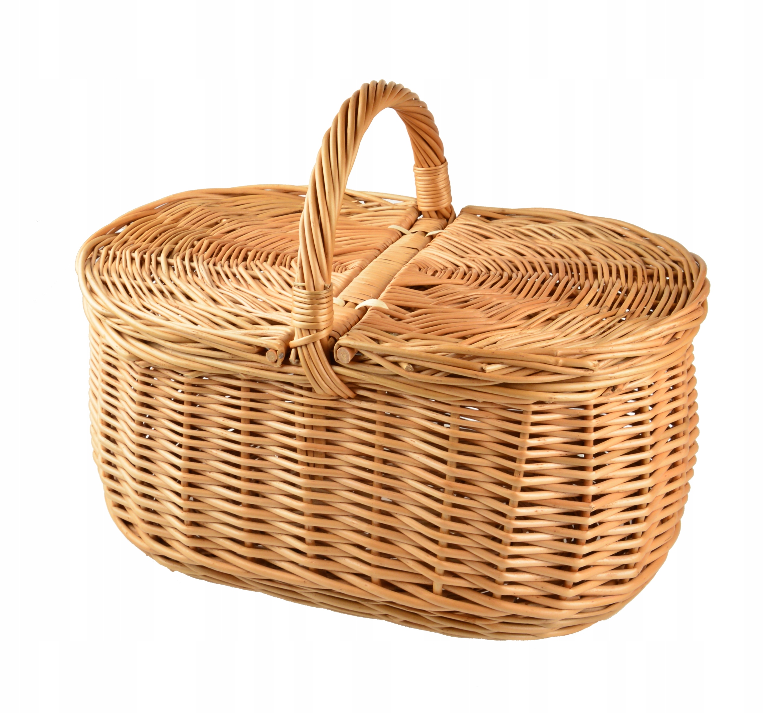 KOSZYK NA PIKNIK wiklinowy kosz PIKNIKOWY roz. L Marka inna