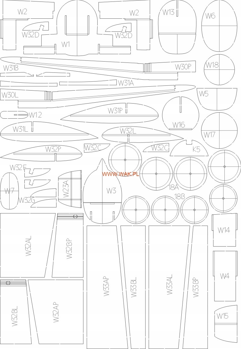 Wak 2019/05 Laser 1/33 Hawker Typhoon Mk.IB