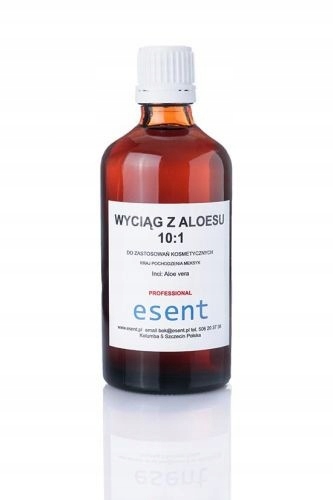 ŻEL, WYCIĄG Z ALOESU 100%, 10:1, 100ML, ESENT