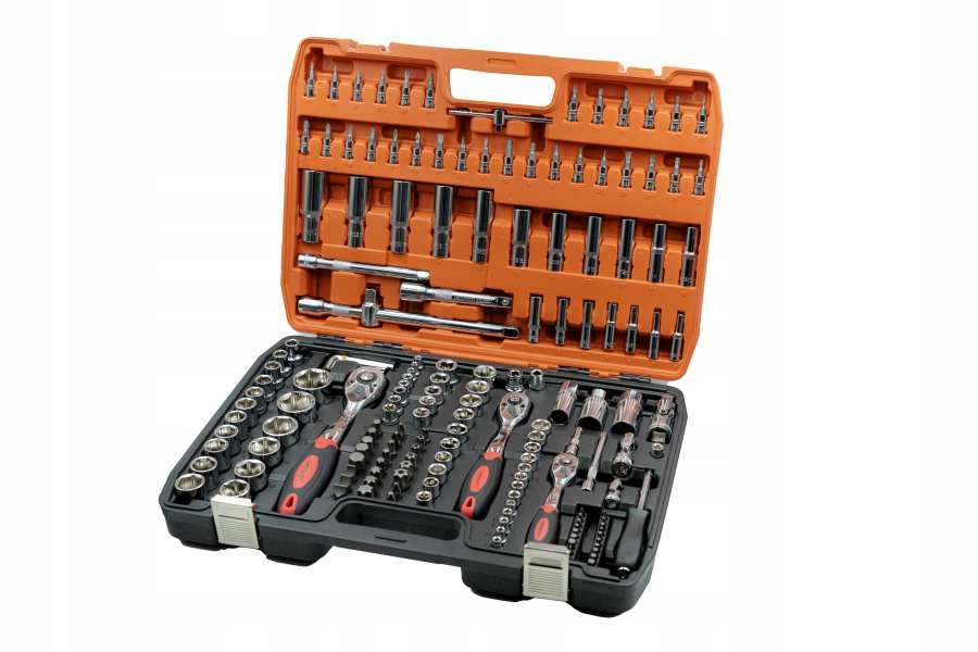 GROSLEY KOMPLET KLUCZY NASADOWYCH 1/4 3/8 1/2 172szt