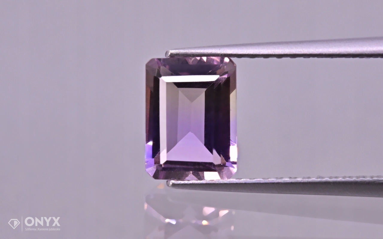 Ametrin fazetovaný oktagon 8x6 mm