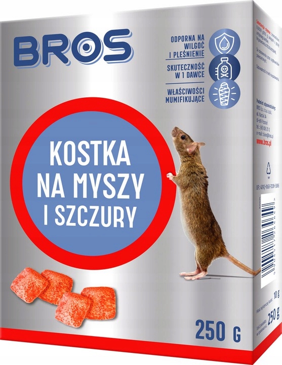 

Bros Trutka Kostka Na Myszy i Szczury 250g