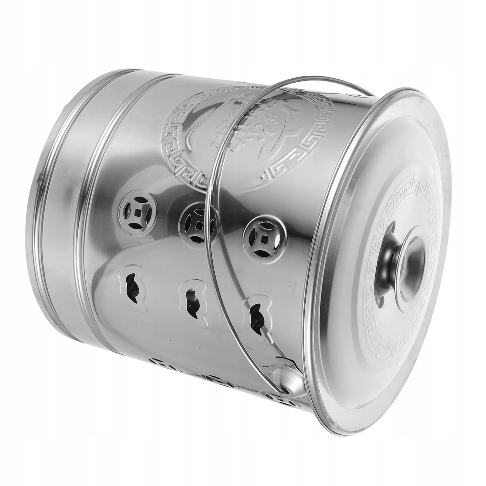 PŁONĄCE WIADRO PAPIEROWE PALĄCE WIADRO NA LIŚCIE, POPIÓŁ, PIENIĄDZE