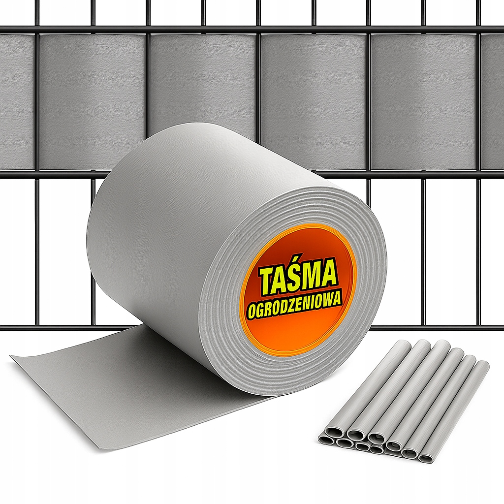 stínící panelové pásy Pvc 19 Cm 35 m Krytka na plot clona Mata šedá Uv Pwc