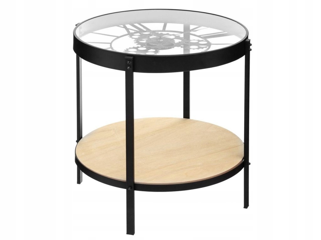 Odkládací stolek do obývacího pokoje Meca, průměr 49 cm