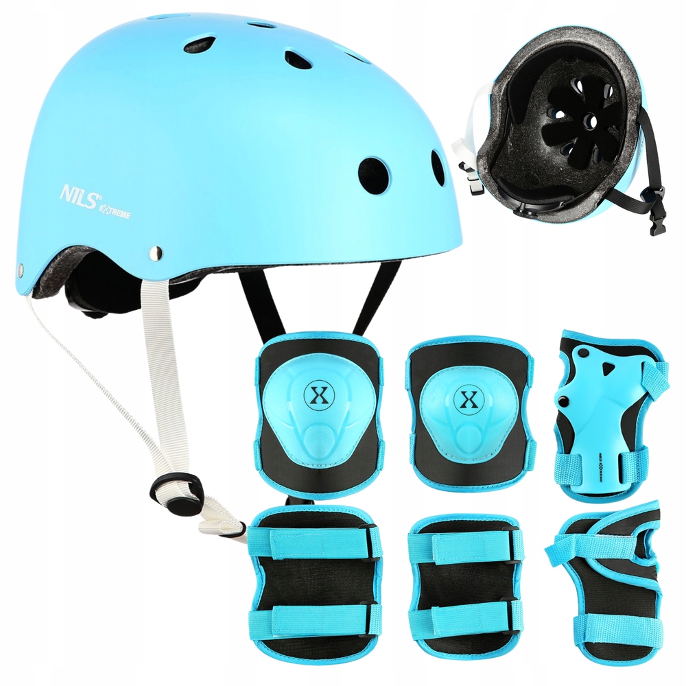 Cyklistická přilba Regulovatelný ořech chrániče Sada na kolečkové brusle Nils