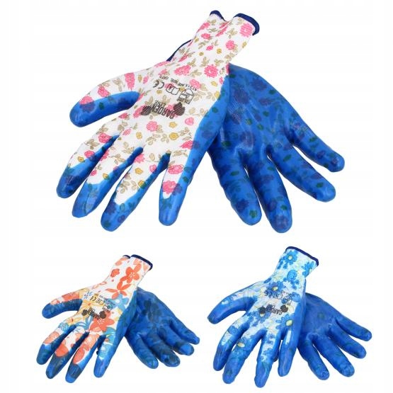 

Rękawice Ochronne Do Ogrodu M Poliester Lateks