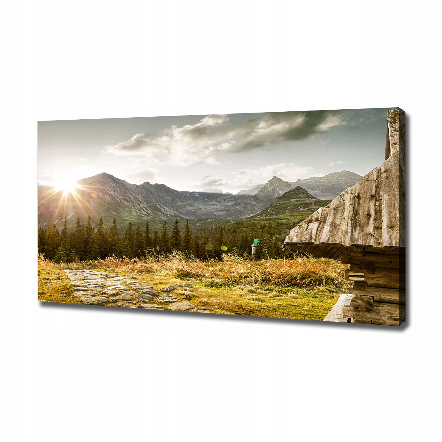 

Duży foto obraz na płótnie Dom w górach 120x60 cm