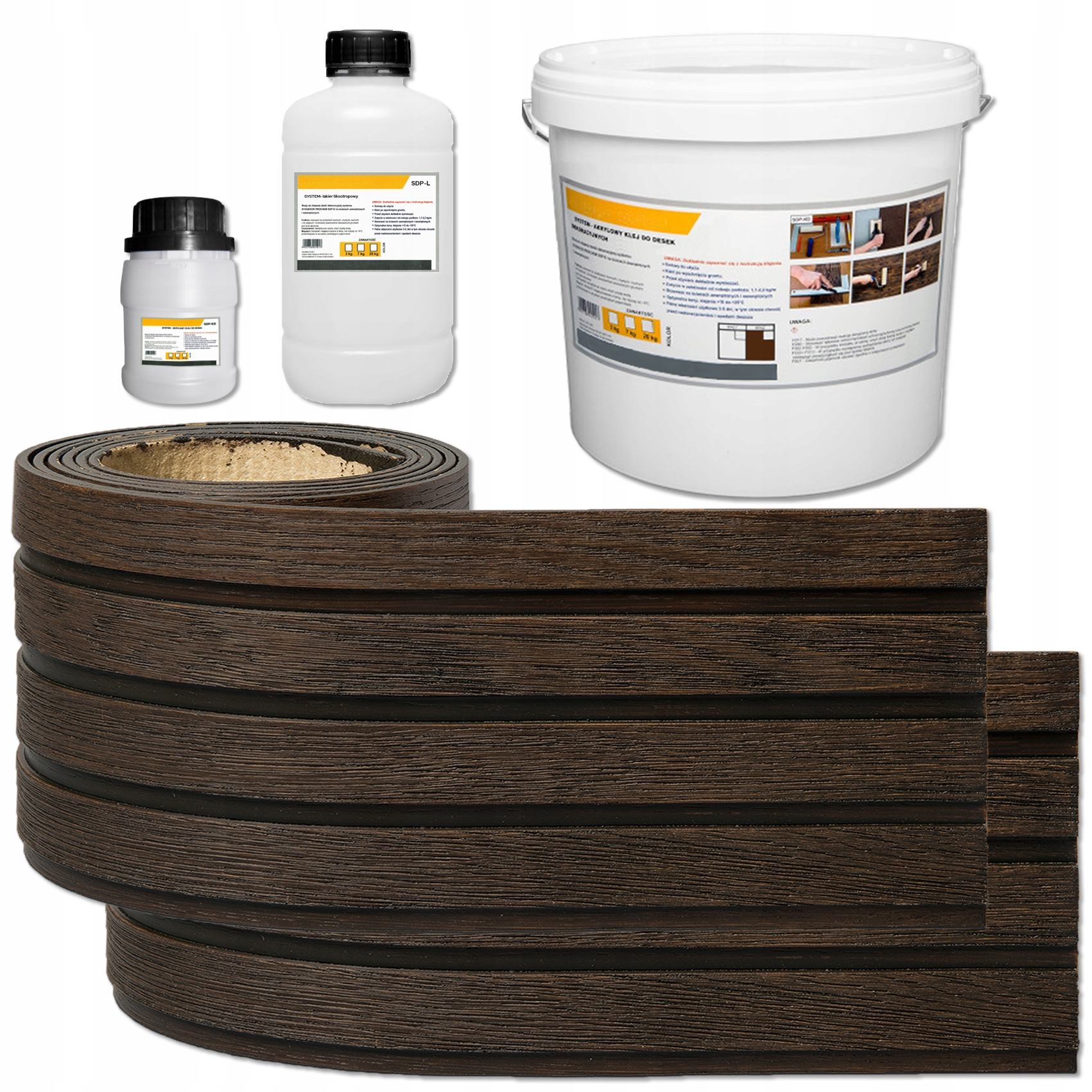 Fasádní elastické dekorativní lamely Lamel Wenge komplet sada 1 m²