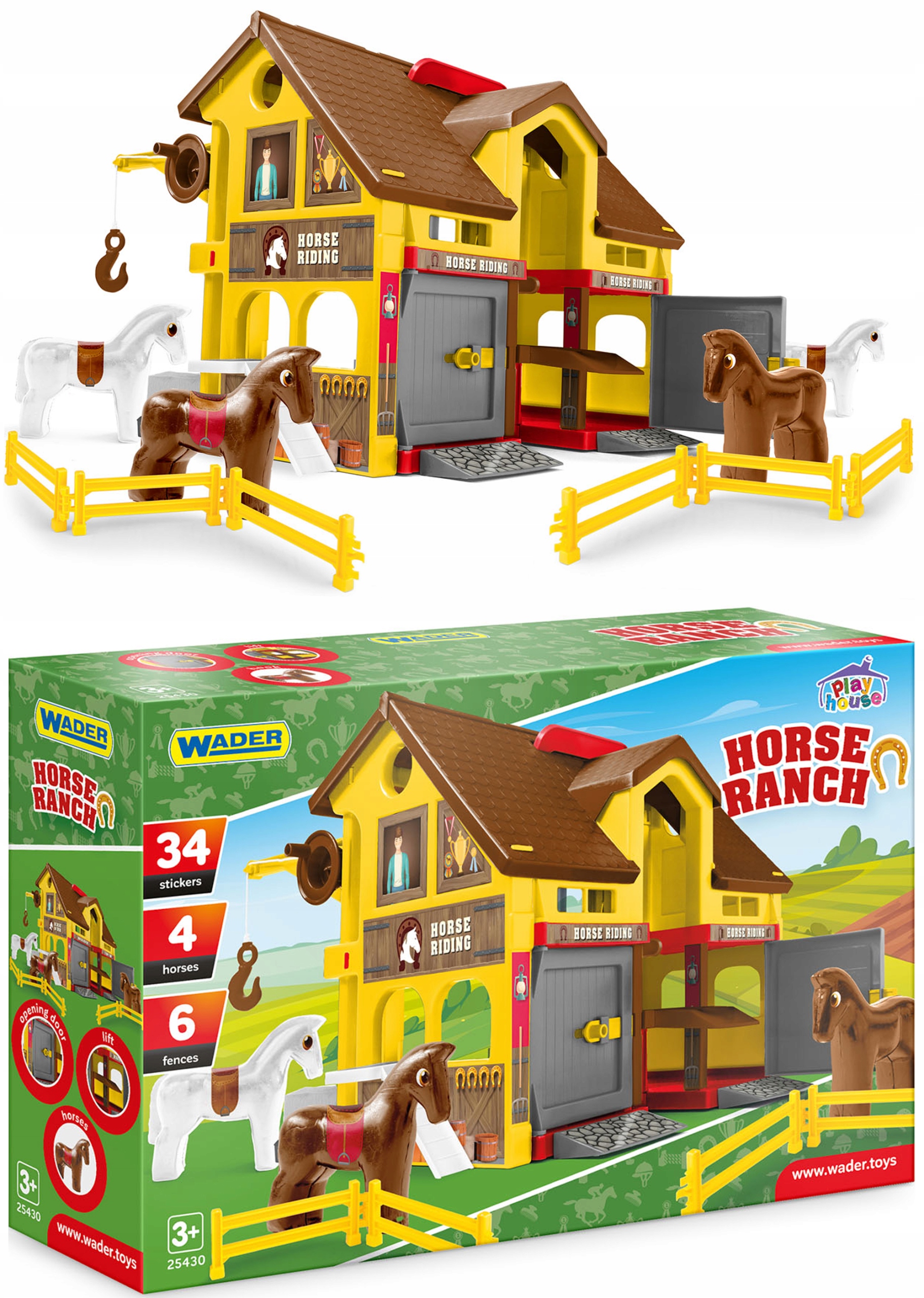 

Wader Play House Stadnina Koni Domek Klocki 25430