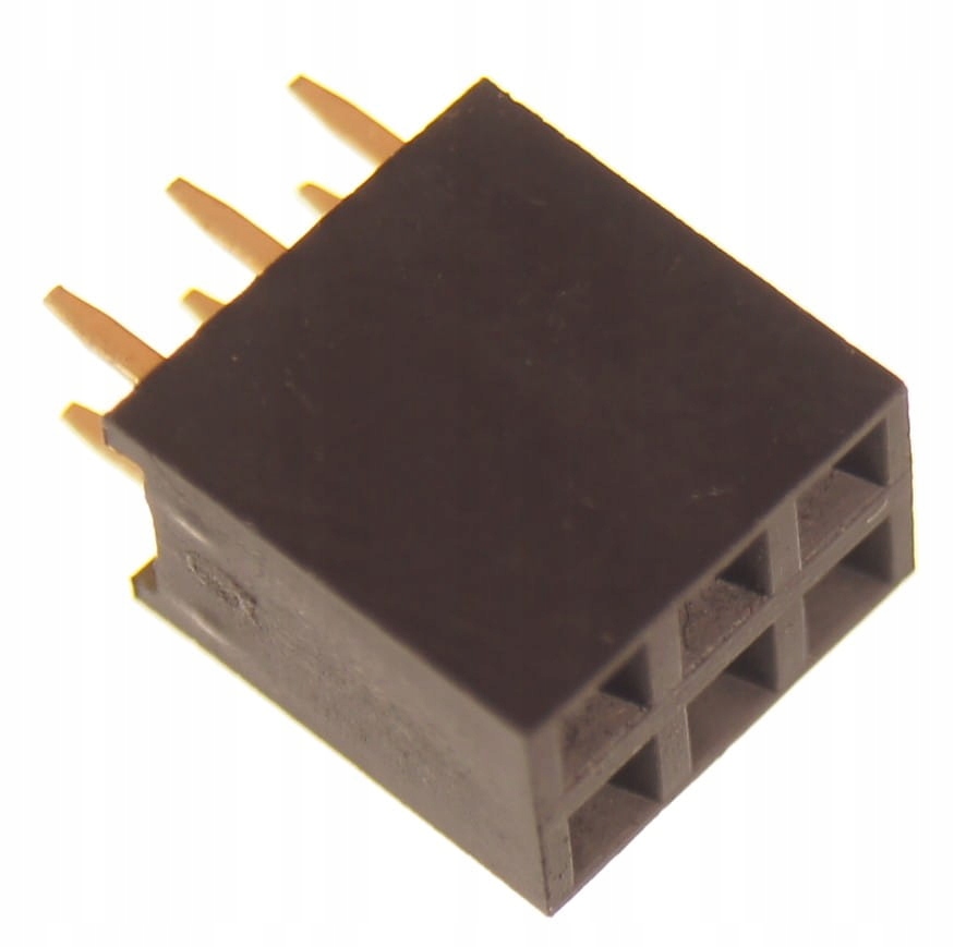 

Goldpin listwa 2x3 żeńska 2,54mm czarna 2 szt.