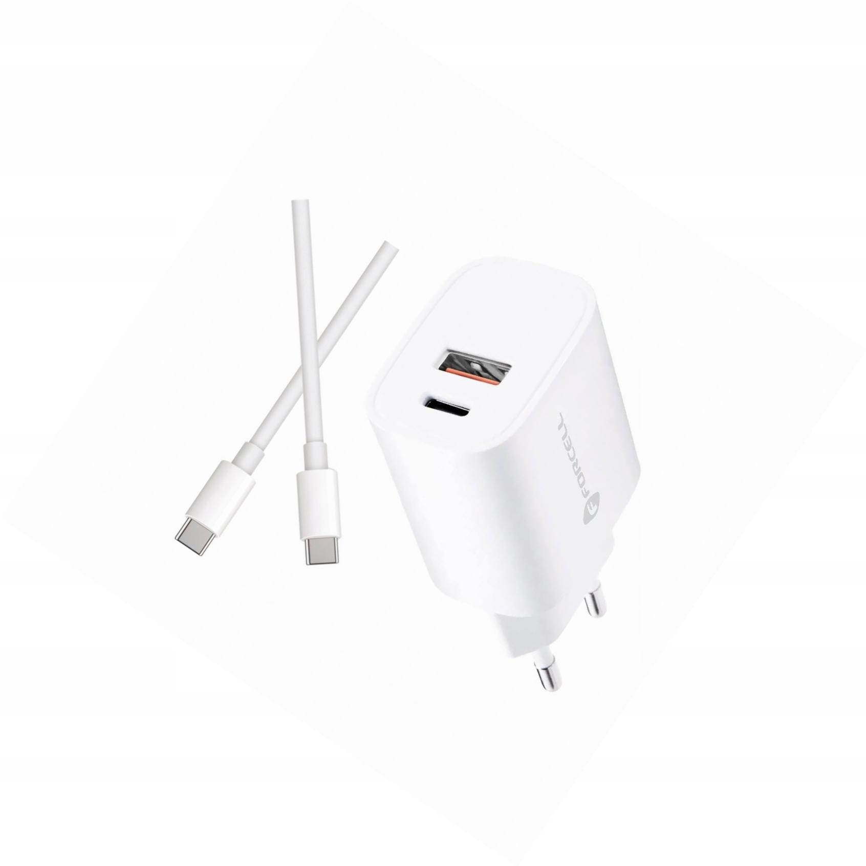 Szybka ładowarka 30W 2 wejścia z kablem Usb-c do Motorola Edge 50 Pro