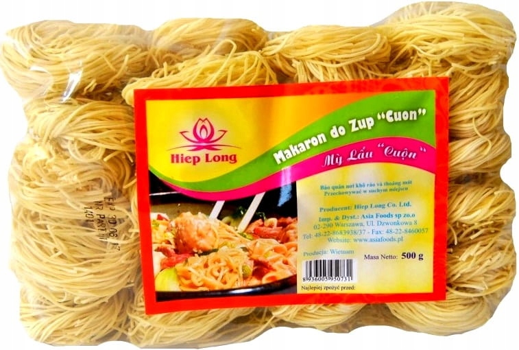 

Makaron Do Zupy Zwijany Wietnamski Gniazda 500g Hl